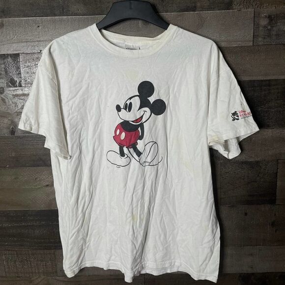 VTG Disney Rewards Hanes Heavyweight T Shirt XL - Picture 1 of 3